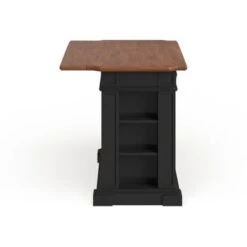 Copper Grove Warwick Black Distressed Oak Kitchen Island - Stationary - Black - Wood -Gourmet Interiors 003c19ce eb72 4c33 adb3 3252b71c92c0