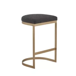Rylee Charcoal/Antique Gold Counter Stool -Gourmet Interiors 00744307 af0f 420b 8b74 127186001e40
