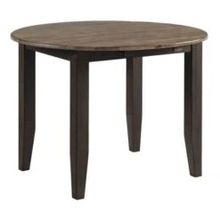 Beacon Black And Walnut Round Drop Leaf -Gourmet Interiors 009c4a6a f654 4ffd 83a0 34b3e43c19ab