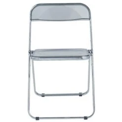 LeisureMod Lawrence Acrylic Folding Chair (Set Of 2) - 30" - Tangerine -Gourmet Interiors 0221e0b3 bed0 4687 93f0 fce93d1869c4