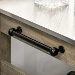 HOMCOM Kitchen Cart Rolling Kitchen Island Utility Trolley With Stainless Steel Top & Storage Wine Rack - 42.5"W X 19"D X 35"H - Kitchen Cart - Grey -Gourmet Interiors 02fb30a4 9f79 45e4 b457 ee2a03fa95f3