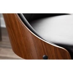 Carson Carrington Arvika Mid-century Modern Walnut Wood Dining Chair - N/A - White -Gourmet Interiors 031bb2ed 121e 49f5 a452 e9123124a097