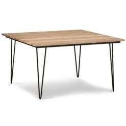 WYNDENHALL Moreno Industrial Mango Wood Dining Table - 42 Inches Wide -Gourmet Interiors 039aec4c 162c 4de1 b583 019d7ddfa10b