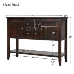 Moda Cambridge Series Buffet Sideboard Console Table - Espresso -Gourmet Interiors 03ab67c0 e1ce 4cc1 858e 7f5e2e7fda38