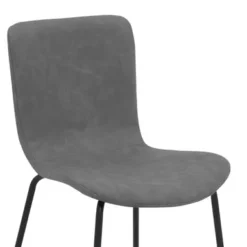 Gillian Modern Light Gray Fabric And Metal Dining Room Chairs - Set Of 2 -Gourmet Interiors 04ad788d a2b2 4d07 9b2c c5f871bc2ab4
