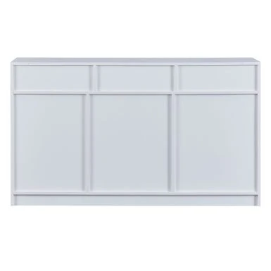 Nestfair Sideboard Multifunctional Buffet Cabinet With 4 Drawers And Adjustable Shelves - White 12 Nestfair Sideboard Multifunctional Buffet Cabinet With 4 Drawers And Adjustable Shelves - White - Image 10