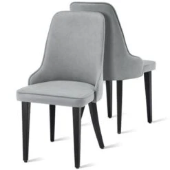 Mcombo Dining Chairs Sets Of 2, Modern Mid-Century Accent Side Chairs For Dining, Living Room, Kitchen - N/A - Black -Gourmet Interiors 0507aa85 151f 4454 886c 2e2f70e681c8