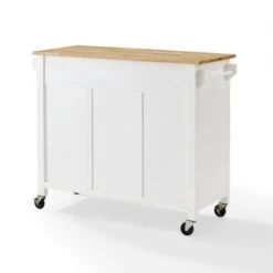 Laurel Kitchen Island/Cart - 18"x42"x32.63" - Portable - White - Wood -Gourmet Interiors 0582c2e3 3050 42cb a068 586571f4adba