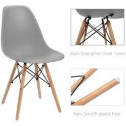 Homall Modern Dining Chairs -Set Of 4 - Grey -Gourmet Interiors 05b709ce dff4 4b73 ac29 84949db63733