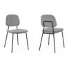 Lucy Grey Velvet And Metal Dining Room Chairs - Set Of 2 - Set Of 2 - Grey - Dining Height -Gourmet Interiors 062f8d8b e627 4bb1 82da a8fc2111ca72