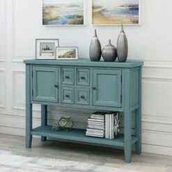 Moda Cambridge Series Buffet Sideboard Console Table With Bottom Shelf - Dark Blue 14 Moda Cambridge Series Buffet Sideboard Console Table With Bottom Shelf - Dark Blue -Gourmet Interiors 0643fd4d a14b 4111 a428 7aef9e929c42