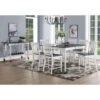 Jillian Farmhouse Counter Height Dining Set By Greyson Living - 7-Piece Set With 1 Table And 6 Chairs -Gourmet Interiors 0646249c c133 458b 99b8 1099f77c3f53