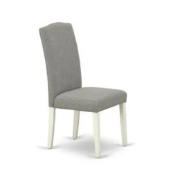 Wood Dinette Set - Butterfly Leaf Dining Table And Nail Head Parsons Dining Room Chairs (Color, Upholstered & Pieces Options) - NOEN5-LWH-78 -Gourmet Interiors 071afb41 d928 4240 9beb b0ddfc0a32d3