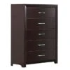 5 Drawer Wooden Chest With Metal Bar Handle, Espresso Brown 2 5 Drawer Wooden Chest With Metal Bar Handle, Espresso Brown -Gourmet Interiors 07f0bcdd b692 498c 97b2 2ef76f0bd86d