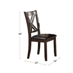 7 Piece Dining Set In Brown - Brown -Gourmet Interiors 07f4e87d ed5c 47c6 b391 695ef0135c51