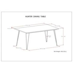 WYNDENHALL Moreno Industrial Mango Wood Dining Table - 42 Inches Wide -Gourmet Interiors 08f4005e ed70 48a6 91a8 bd9cc15471e0