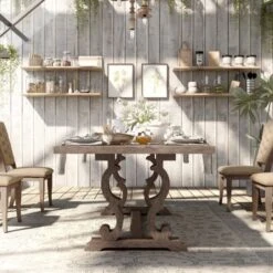 The Gray Barn Windswept Rustic 90-inch Wood Expandable Dining Table - Rustic Natural Tone -Gourmet Interiors 0a6348e9 ef50 428b 9aa1 f25f720773af