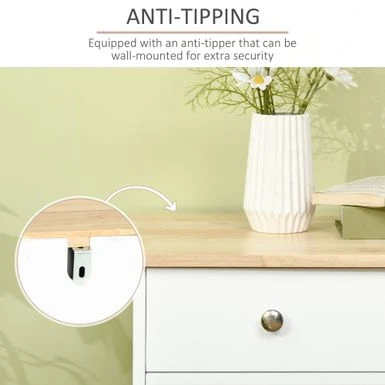 HOMCOM Modern Sideboard, Buffet Cabinet With Adjustable Shelves, Grey - White 18 HOMCOM Modern Sideboard, Buffet Cabinet With Adjustable Shelves, Grey - White - Image 16