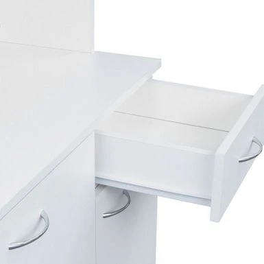 70.87" Tall Wardrobe& Kitchen Cabinet, With 6-Doors, 1-Open Shelves And 1-Drawer For Bedroom,Walnut - Natural 8 70.87" Tall Wardrobe& Kitchen Cabinet, With 6-Doors, 1-Open Shelves And 1-Drawer For Bedroom,Walnut - Natural - Image 6