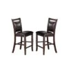 Dark Espresso Upholstered Dining Chairs, Set Of 2 - Counter Height -Gourmet Interiors 0bd63369 b937 43a3 ab50 74a66d659293
