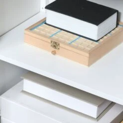 HOMCOM Kitchen Cabinet, Storage Cabinet, Sideboard Floor Accent Cabinet W/ 2 Glass Doors, Drawer & Adjustable Shelves - Off-white -Gourmet Interiors 0be83698 f48d 46e0 a013 9d3dfabbae20