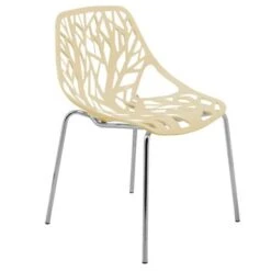 LeisureMod Asbury Modern Open Back Plastic Stackable Dining Side Chair - Green -Gourmet Interiors 0d525b2a 485a 48ff 9f77 69f1585375d8