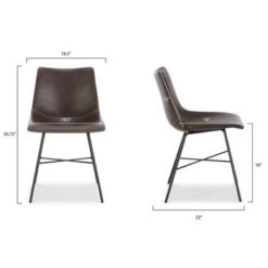 Poly And Bark Paxton Dining Chair (Set Of 2) - Grey -Gourmet Interiors 0d6d1205 81d9 4c68 80c4 774042961675