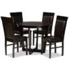 Baxton Studio Irma Modern And Contemporary 5-Piece Dining Set - Brown -Gourmet Interiors 0efb7769 39f1 45af b34f 8bc9e24c4033