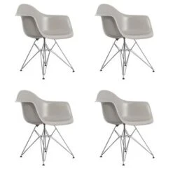 Porch & Den Old Weir Mid-Century Metal Eiffel Base/ Bucket Dining Chair (Set Of 4) - Red -Gourmet Interiors 0f57a2ce 682c 45a7 9919 83b03253fbfb