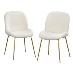 Lifestorey Shaun Boucle Dining Chairs (Set Of 2) - White 9 Lifestorey Shaun Boucle Dining Chairs (Set Of 2) - White -Gourmet Interiors 0f726efb bd01 41e4 9198 a98a8322813e