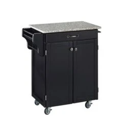 Copper Grove Hilo Cuisine Cart Black Finish Granite Top - Kitchen Cart - Granite/Marble - Black -Gourmet Interiors 0fdf87d4 9d9a 41e8 93d8 95f8bbc97a24