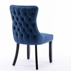 Upholstered Wing-Back Dining Chairs(Set Of 2) - N/A - Blue 32 Upholstered Wing-Back Dining Chairs(Set Of 2) - N/A - Blue -Gourmet Interiors 10733f21 c9c1 453c 8790 37b34324fd79