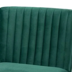 Baxton Studio Alvis Mid-Century Velvet Upholstered Dining Chair - Emerald Green, Walnut Brown -Gourmet Interiors 10ce5e34 e823 4f53 88bd 1b9a4aeae404