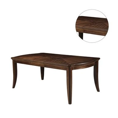 Rectangular Wooden Dining Table In Dark Walnut - Dark Walnut - Dark Walnut 6 Rectangular Wooden Dining Table In Dark Walnut - Dark Walnut - Dark Walnut - Image 4