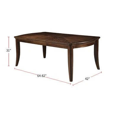 Rectangular Wooden Dining Table In Dark Walnut - Dark Walnut - Dark Walnut 5 Rectangular Wooden Dining Table In Dark Walnut - Dark Walnut - Dark Walnut - Image 3