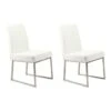 Aurelle Home Seville Modern White Dining Chair - 28" X 32" X 21" - Dining Chair -Gourmet Interiors 11bbfccc f4e5 4b5f 8b7d c1e33ba3cebf
