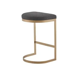 Rylee Charcoal/Antique Gold Counter Stool -Gourmet Interiors 13a5bcf4 e682 4d7a a6b6 9858bf2dd8ef