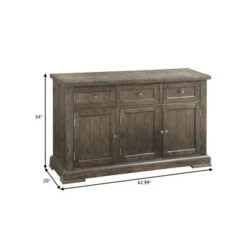 Transitional Wood And Metal Server With Drawers, Brown - Brown 10 Transitional Wood And Metal Server With Drawers, Brown - Brown -Gourmet Interiors 1416d75e eaf9 4f63 9c1d 57b1a66afa28