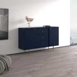 Rose 03 63" Sideboard - Blue -Gourmet Interiors 149b3931 c277 4cbb 94b8 f58e08fed87b