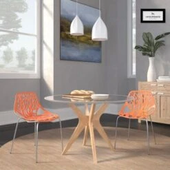 LeisureMod Asbury Modern Open Back Plastic Dining Side Chair Set Of 2 - Taupe 24 LeisureMod Asbury Modern Open Back Plastic Dining Side Chair Set Of 2 - Taupe -Gourmet Interiors 14c1b083 27eb 4077 b8e7 1b98f303ab58