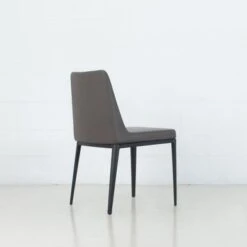 Avenue Modern Faux Leather Upholstered Dining Chair - Black -Gourmet Interiors 14d8ef17 028e 4d52 bdf5 bfc1301592c1