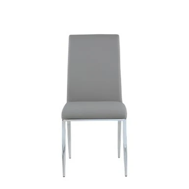 Somette Contemporary Upholstered Cantilever Side Chair, Set Of 4 - Grey 11 Somette Contemporary Upholstered Cantilever Side Chair, Set Of 4 - Grey - Image 9