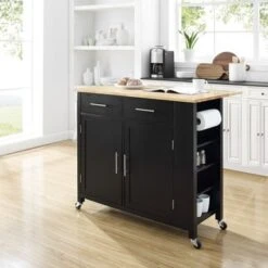 Savannah Wood Top Drop Leaf Kitchen Island/Cart - 30"d X 42"w X 37"h - Mint 23 Savannah Wood Top Drop Leaf Kitchen Island/Cart - 30"d X 42"w X 37"h - Mint -Gourmet Interiors 152b9a09 39d7 42d7 8357 f25bf56b46c1