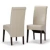 WYNDENHALL Franklin Transitional Deluxe Parson Dining Chair (Set Of 2) - 17.7"w X 19.7"d X 40.2"h - Satin Cream 2 WYNDENHALL Franklin Transitional Deluxe Parson Dining Chair (Set Of 2) - 17.7"w X 19.7"d X 40.2"h - Satin Cream -Gourmet Interiors 154a2571 f6d9 485c 8b00 10a57011353b