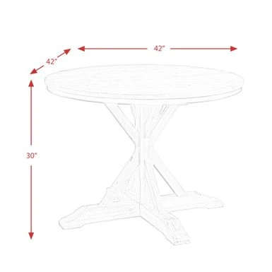 The Gray Barn Whistle Stop Round Standard Height Dining Table - Beach 10 The Gray Barn Whistle Stop Round Standard Height Dining Table - Beach - Image 8