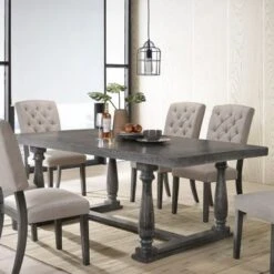 Acme The Gray Barn Martell Weathered Grey Oak Dining Table