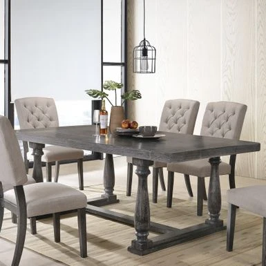 Acme The Gray Barn Martell Weathered Grey Oak Dining Table 3 Acme The Gray Barn Martell Weathered Grey Oak Dining Table