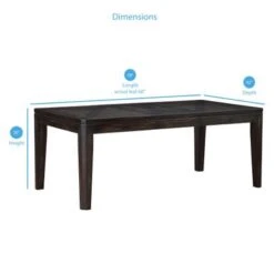 Alice Antique Espresso Wooden Dining Table By Greyson Living - Espresso -Gourmet Interiors 1782da7c a4c8 4f45 93ef b169d4eecdd3