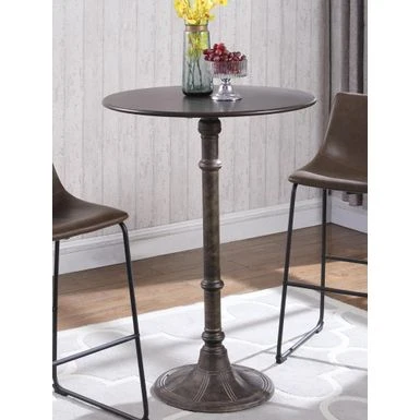 Round Bar Table Dark Russet And Antique Bronze 4 Round Bar Table Dark Russet And Antique Bronze - Image 2