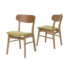 Fabric-upholstered Wood Dining Chairs (Set Of 2) By Christopher Knight - Mint -Gourmet Interiors 18069afe b250 473c 8003 f9d142bd0056
